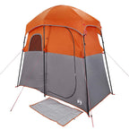 Tenda da Doccia 2 Persone Grigio e Arancione Impermeabile