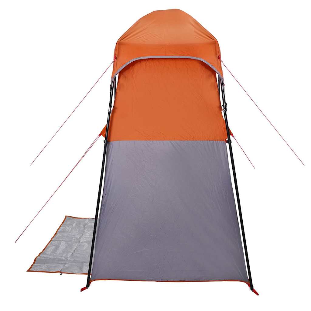 Tenda da Doccia 2 Persone Grigio e Arancione Impermeabile
