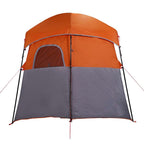 Tenda da Doccia 2 Persone Grigio e Arancione Impermeabile