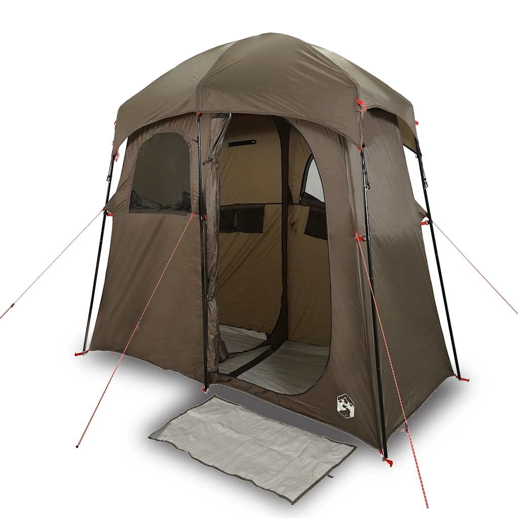 Tenda da Doccia per 2 Persone Marrone Impermeabile