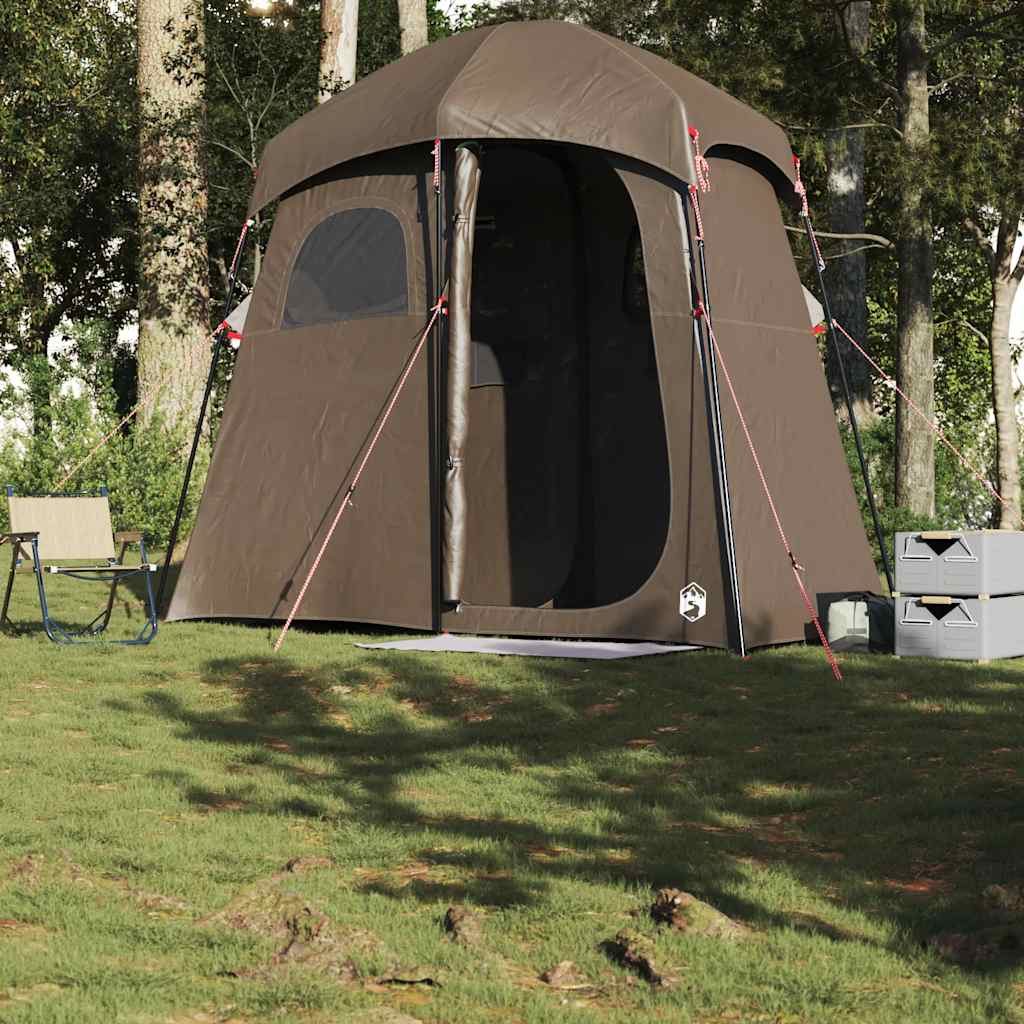 Tenda da Doccia per 2 Persone Marrone Impermeabile