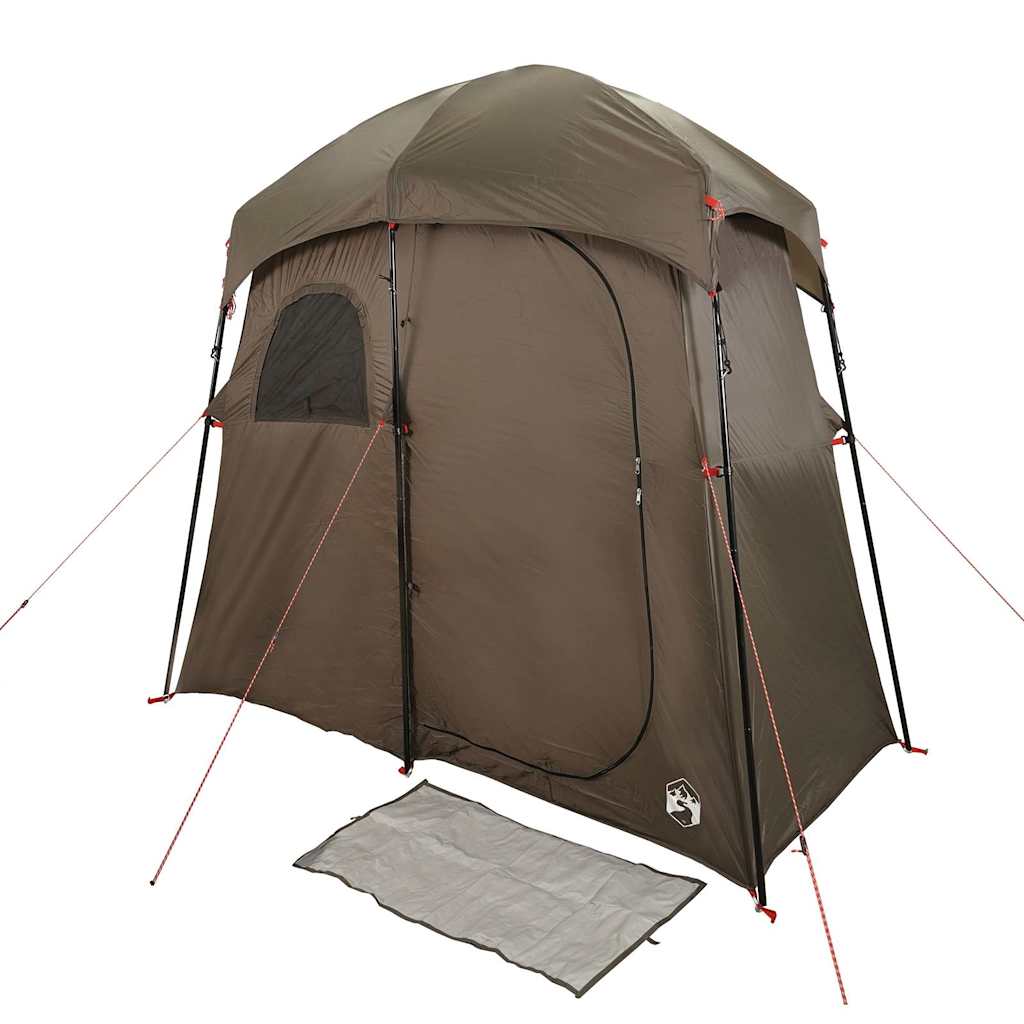 Tenda da Doccia per 2 Persone Marrone Impermeabile