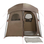 Tenda da Doccia per 2 Persone Marrone Impermeabile