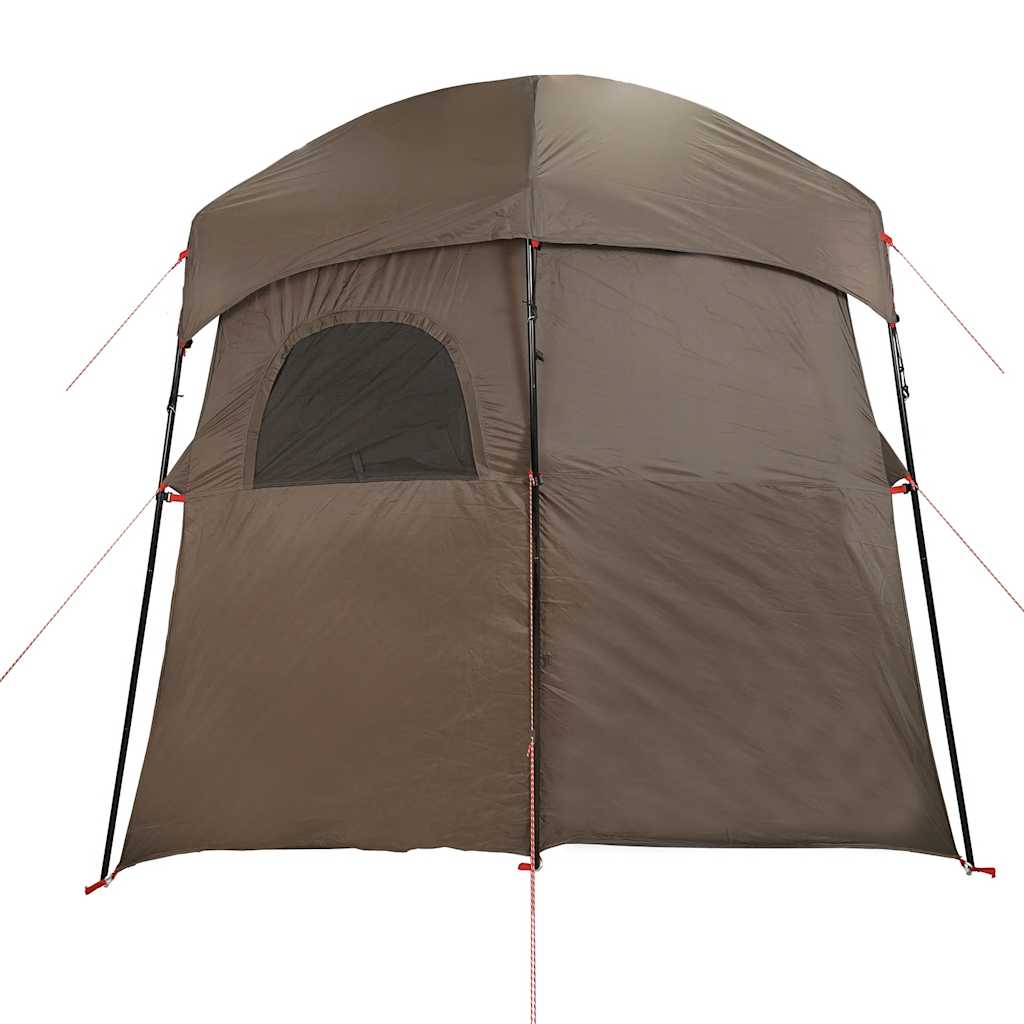Tenda da Doccia per 2 Persone Marrone Impermeabile