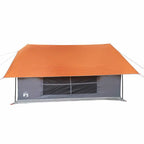Tenda da Campeggio 5 Persone Grigio e Arancione Impermeabile