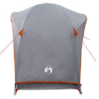 Tenda da Campeggio 1 Persona Grigio e Arancione Impermeabile
