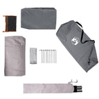 Tenda da Campeggio 1 Persona Grigio e Arancione Impermeabile