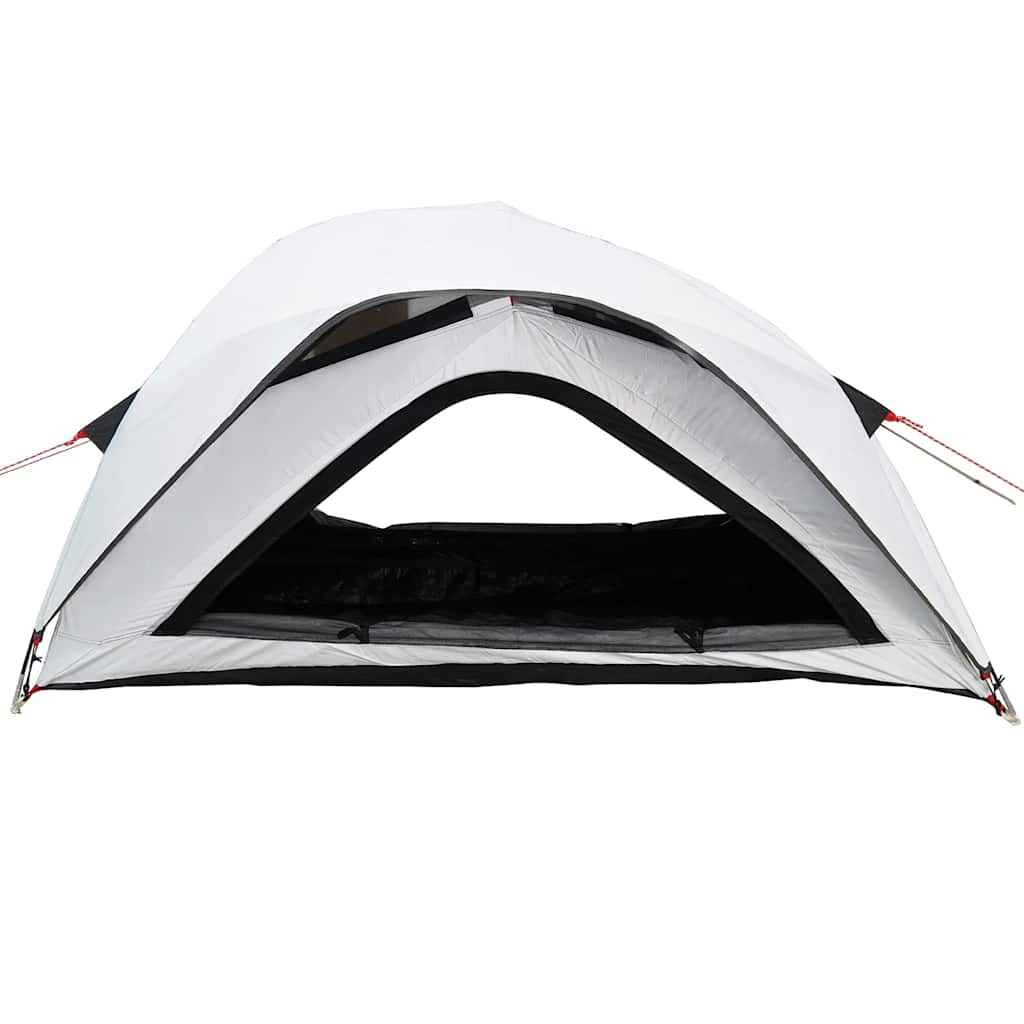 Tenda Campeggio 1 Persone Bianca Tessuto Oscurante Impermeabile