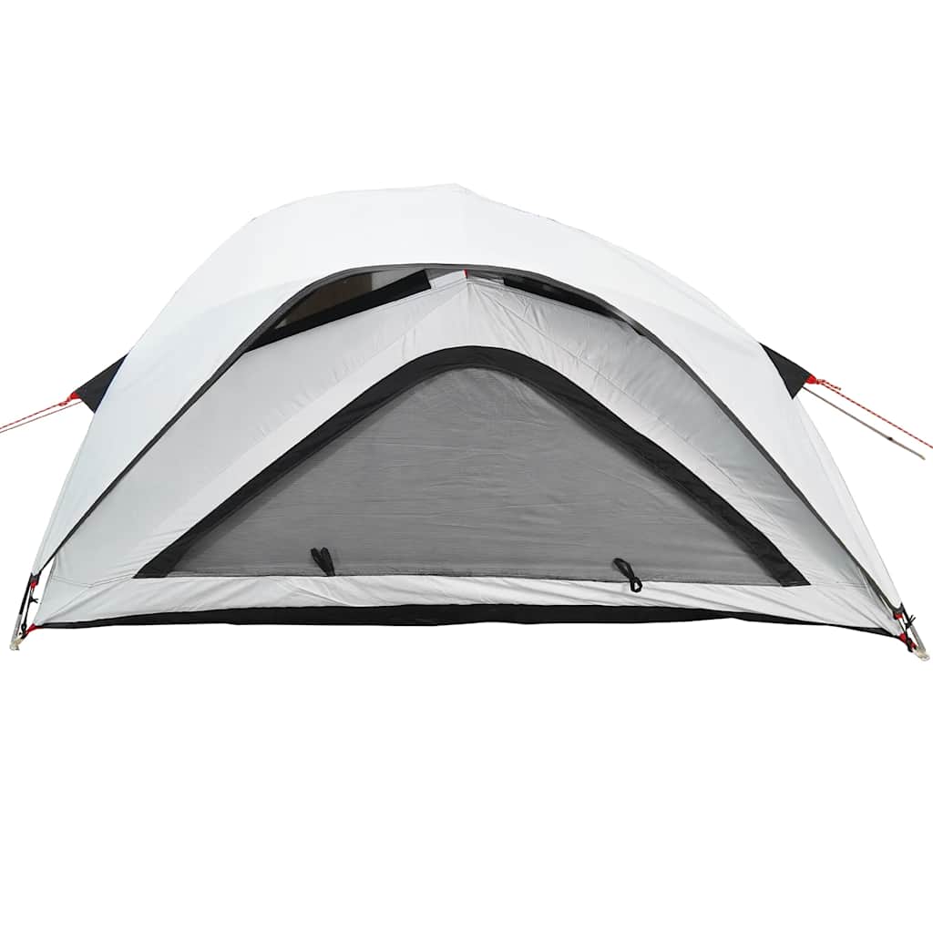 Tenda Campeggio 1 Persone Bianca Tessuto Oscurante Impermeabile
