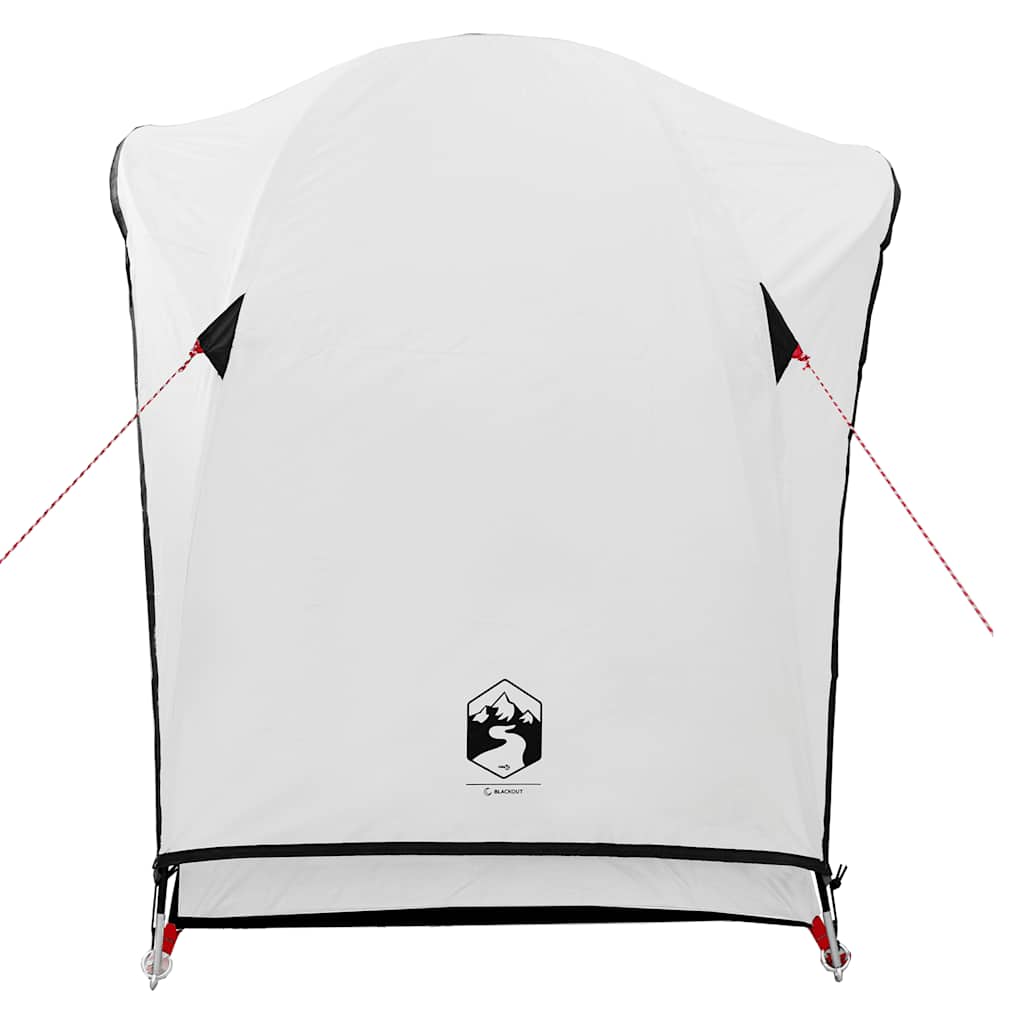 Tenda Campeggio 1 Persone Bianca Tessuto Oscurante Impermeabile
