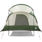 Tenda Familiare a Tunnel per 8 Persone Verde Impermeabile