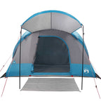Tenda Familiare a Tunnel per 8 Persone Blu Impermeabile