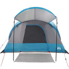 Tenda Familiare a Tunnel per 8 Persone Blu Impermeabile