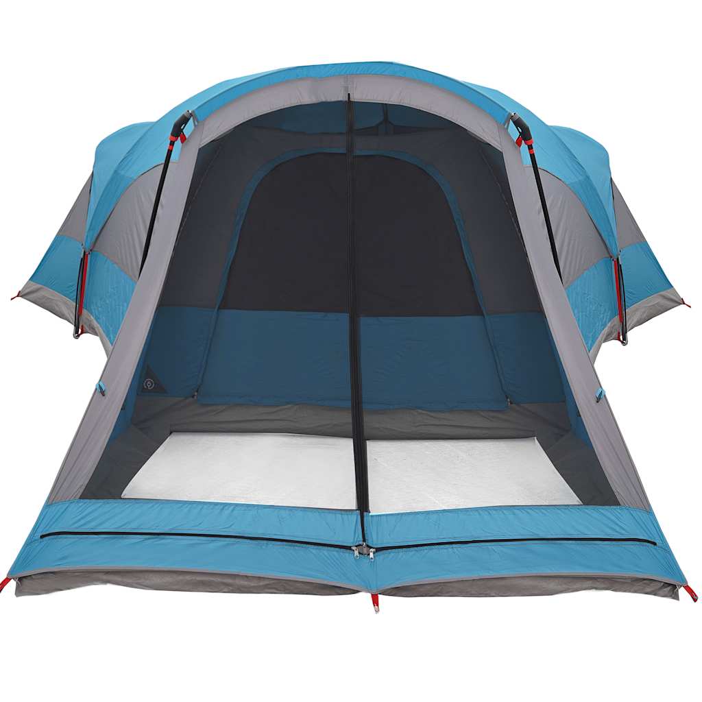 Tenda Familiare a Tunnel per 8 Persone Blu Impermeabile