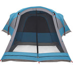 Tenda Familiare a Tunnel per 8 Persone Blu Impermeabile