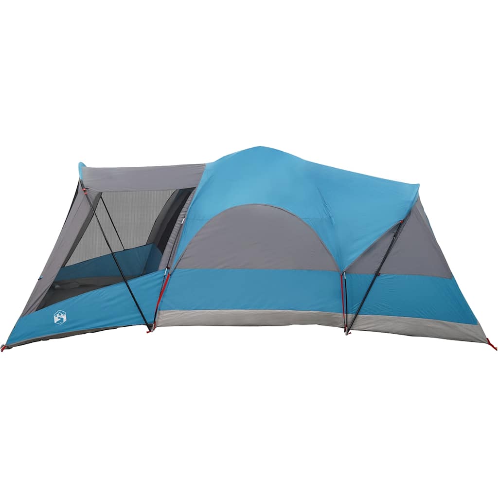 Tenda Familiare a Tunnel per 8 Persone Blu Impermeabile