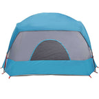 Tenda Familiare Cabina per 6 Persone Blu Impermeabile