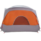 Tenda Familiare Cabina 6 Persone Grigia Arancione Impermeabile