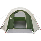 Tenda da Campeggio a Cabina per 4 Persone Verde Impermeabile
