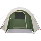 Tenda da Campeggio a Cabina per 4 Persone Verde Impermeabile