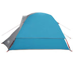 Tenda da Campeggio a Cabina per 4 Persone Blu Impermeabile