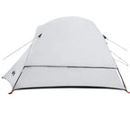 Tenda Campeggio a Cabina 4 Persone Bianca Tessuto Impermeabile