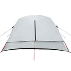 Tenda Campeggio a Cabina 4 Persone Bianca Tessuto Impermeabile