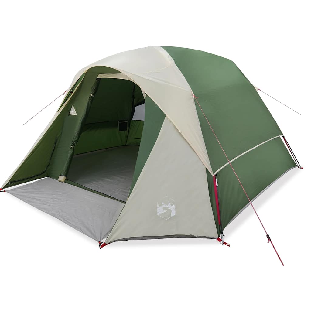 Tenda Familiare Cabina per 6 Persone Verde Impermeabile