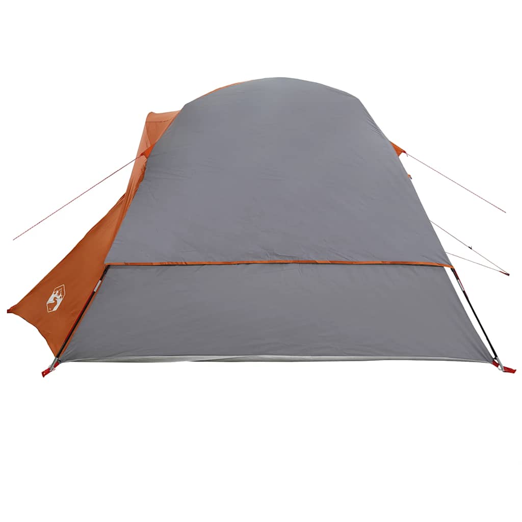 Tenda Familiare Cabina 6 Persone Grigia Arancione Impermeabile