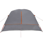 Tenda Familiare Cabina 6 Persone Grigia Arancione Impermeabile