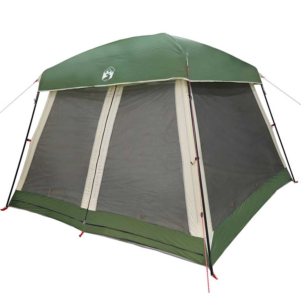 Tenda Familiare Cabina per 6 Persone Verde Impermeabile