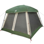 Tenda Familiare Cabina per 6 Persone Verde Impermeabile