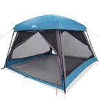 Tenda Familiare Cabina per 6 Persone Blu Impermeabile