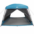 Tenda Familiare Cabina per 6 Persone Blu Impermeabile
