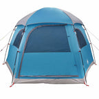 Tenda Familiare Igloo per 6 Persone Blu Impermeabile