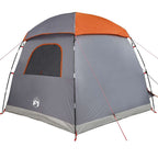 Tenda Familiare Igloo 6 Persone Grigia Arancione Impermeabile