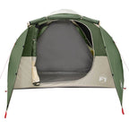 Tenda Familiare a Tunnel per 6 Persone Verde Impermeabile