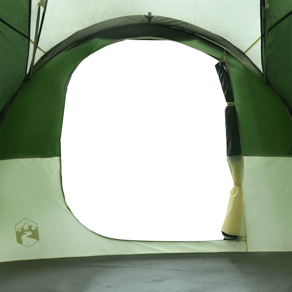 Tenda Familiare a Tunnel per 6 Persone Verde Impermeabile