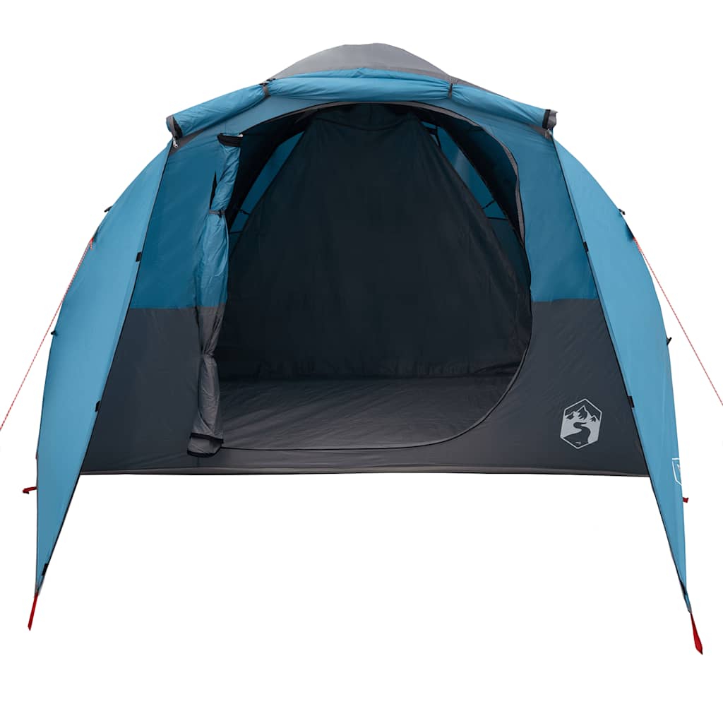 Tenda Familiare a Tunnel per 6 Persone Blu Impermeabile