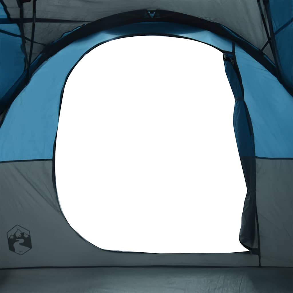 Tenda Familiare a Tunnel per 6 Persone Blu Impermeabile