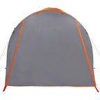 Tenda Familiare a Tunnel 6Persone Grigia Arancione Impermeabile