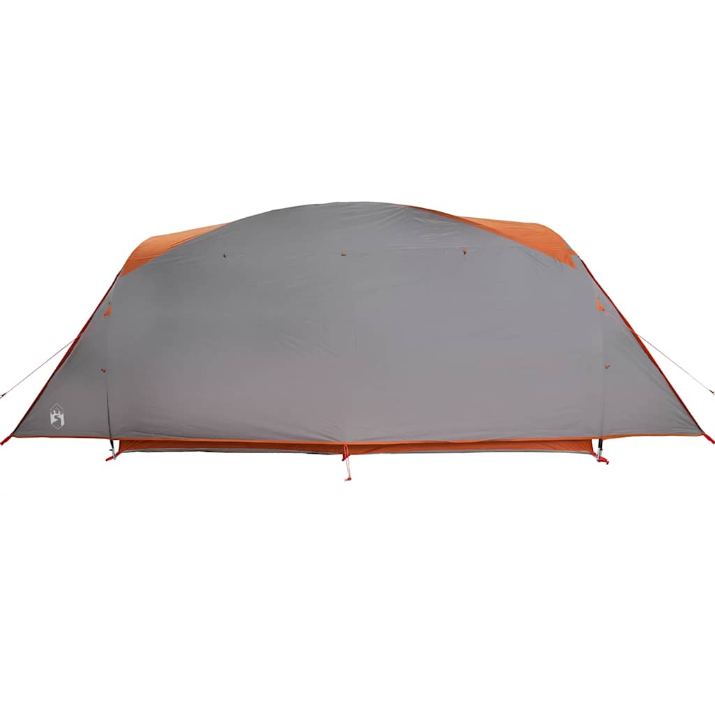 Tenda Familiare a Tunnel 6Persone Grigia Arancione Impermeabile