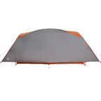 Tenda Familiare a Tunnel 6Persone Grigia Arancione Impermeabile
