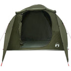 Tenda Familiare a Tunnel per 6 Persone Verde Oliva Impermeabile