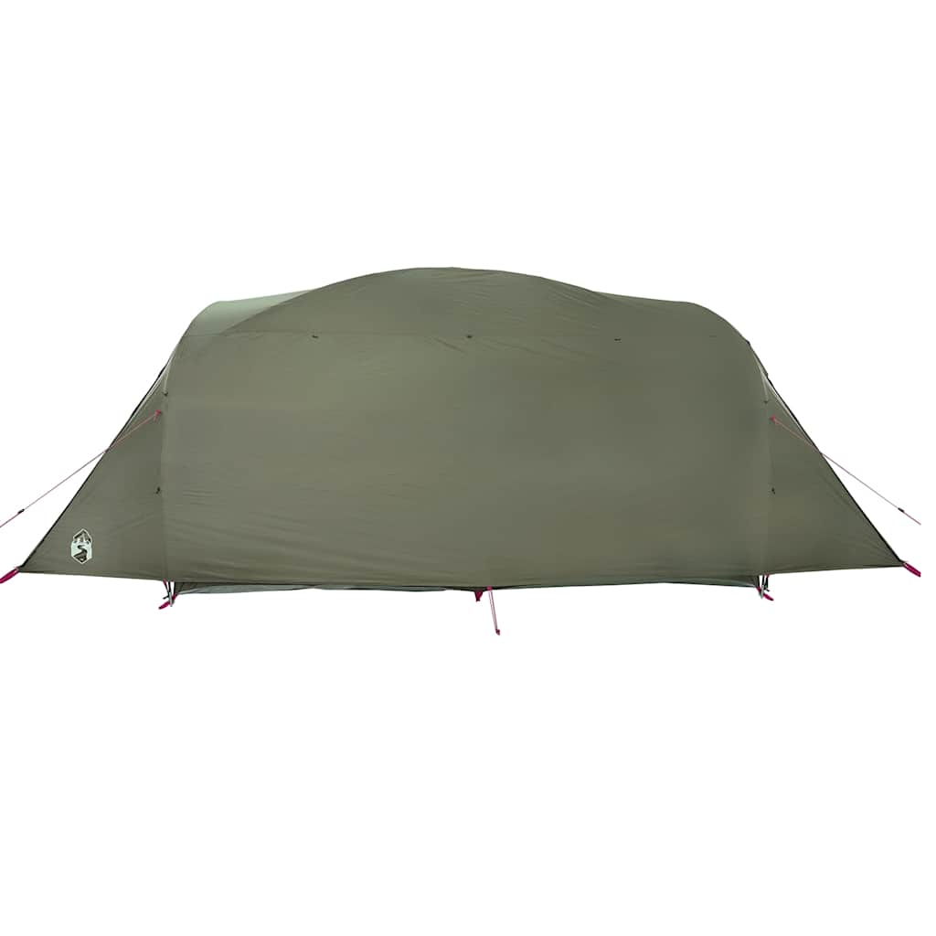 Tenda Familiare a Tunnel per 6 Persone Verde Oliva Impermeabile