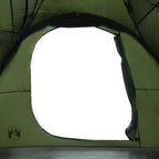 Tenda Familiare a Tunnel per 6 Persone Verde Oliva Impermeabile