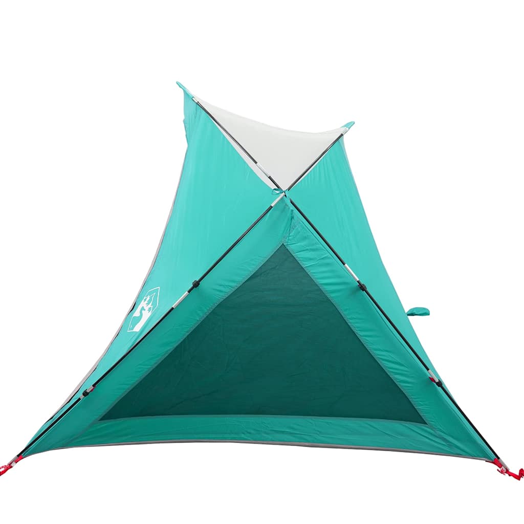 Tenda da Spiaggia 2 Persone Verde Mare Impermeabile