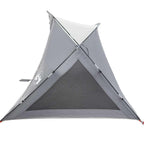 Tenda da Spiaggia 2 Persone Grigia Impermeabile