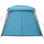 Tenda da Campeggio con Portico Cupola 5Persone Blu Impermeabile