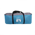 Tenda da Campeggio con Portico Cupola 5Persone Blu Impermeabile